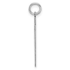 Sterling/Silver Rhodium-plated Polished Number 67 Charm QMS67
