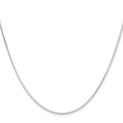 Sterling Silver Polished .90mm Octagonal Snake ChainQOS025