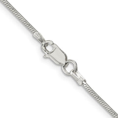 Sterling Silver 1.25mm Octagonal Snake ChainQOS035