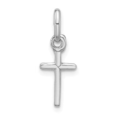 Sterling Silver Rhodium-plated Cross Charm QP1135