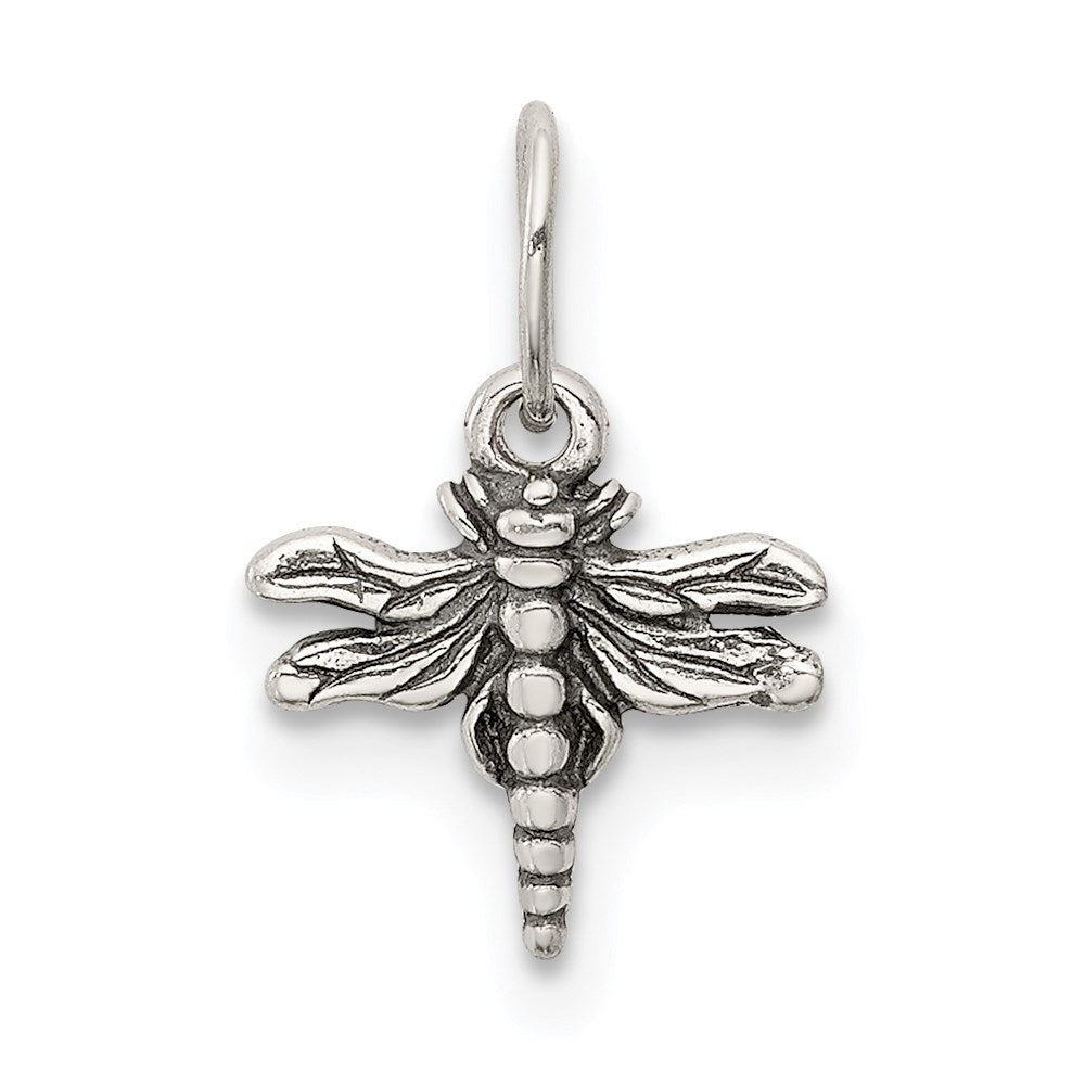 Sterling Silver Antiqued Dragonfly Charm QP1156