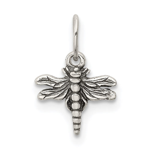 Sterling Silver Antiqued Dragonfly Charm QP1156