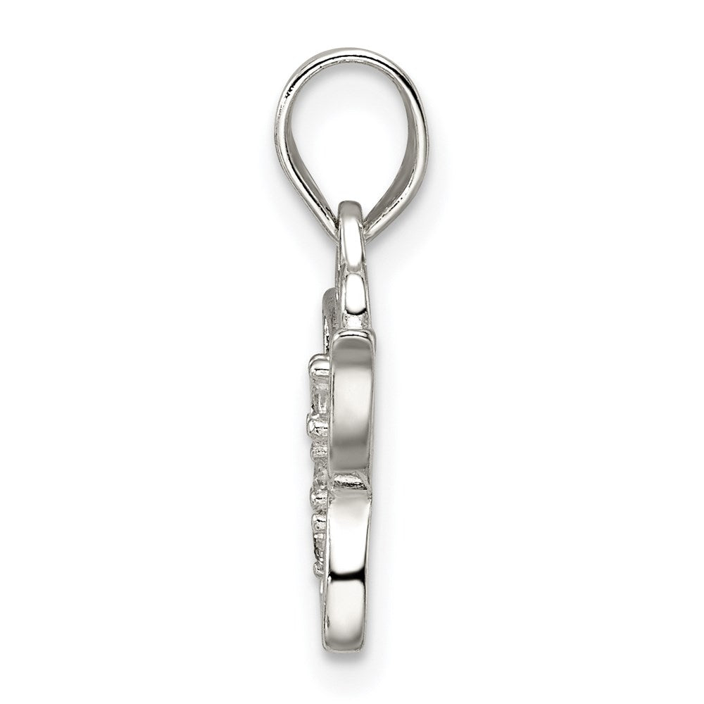 Sterling Silver CZ Butterfly Pendant QP1165