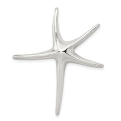 Sterling Silver Rhodium-plated Starfish Pendant QP1186