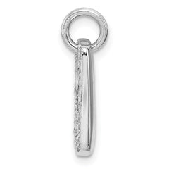 Sterling Silver Rhodium Plated CZ Peace Dove Charm QP1242