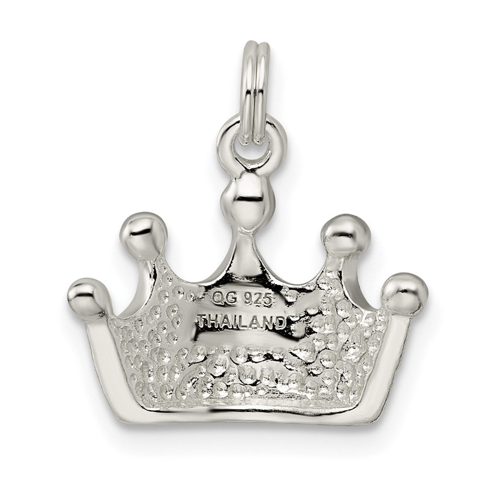 Sterling Silver Polished Crown Charm QP1951