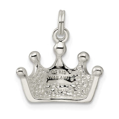 Sterling Silver Polished Crown Charm QP1951
