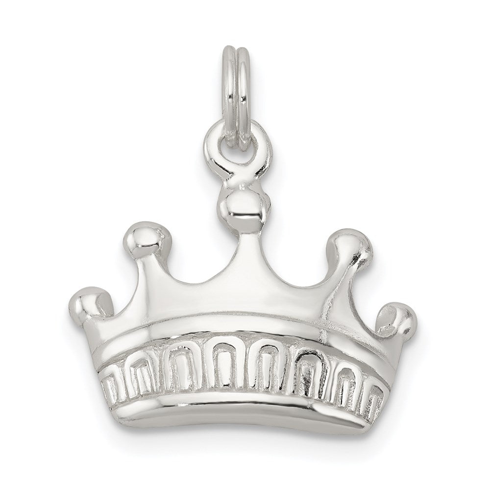 Sterling Silver Polished Crown Charm QP1951
