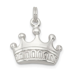 Sterling Silver Polished Crown Charm QP1951