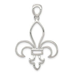 Sterling Silver Cut-Out Fleur de Lis Pendant QP1959