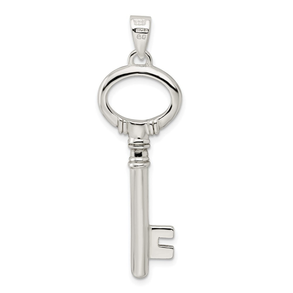 Sterling Silver Polished Key Pendant QP2016