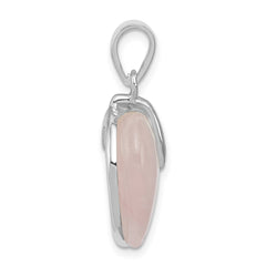 Sterling Silver Rose Quartz Pendant QP260