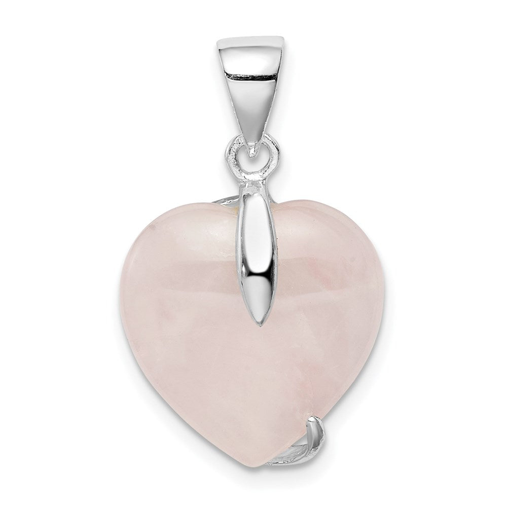 Sterling Silver Rose Quartz Pendant QP260