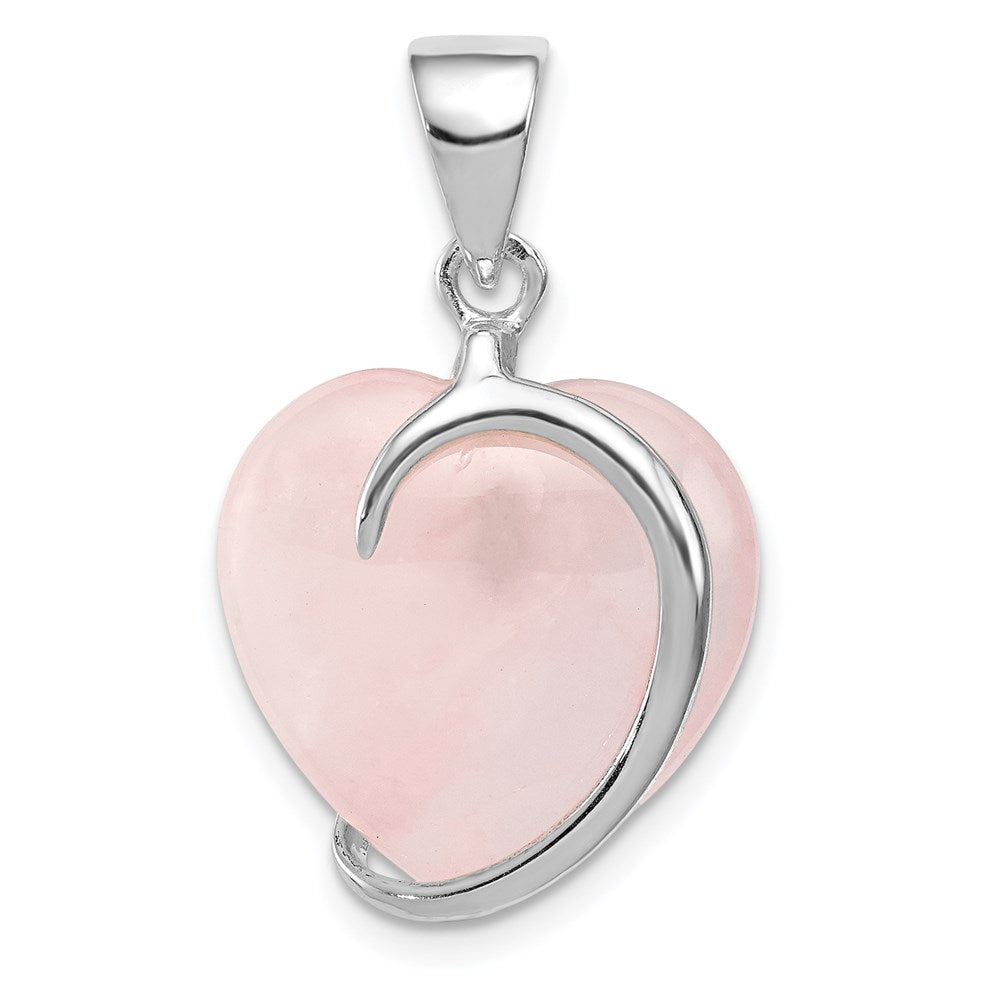 Sterling Silver Rose Quartz Pendant QP260