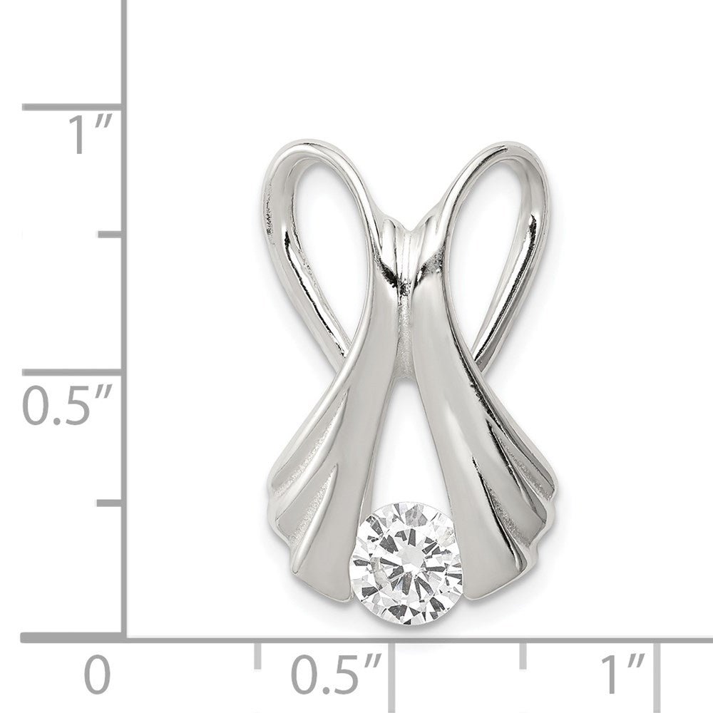 Sterling Silver CZ Slide QP313