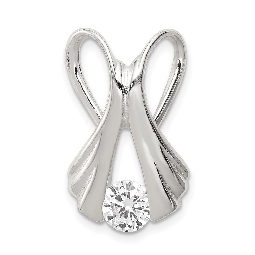 Sterling Silver CZ Slide QP313