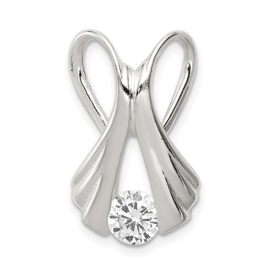 Sterling Silver CZ Slide QP313
