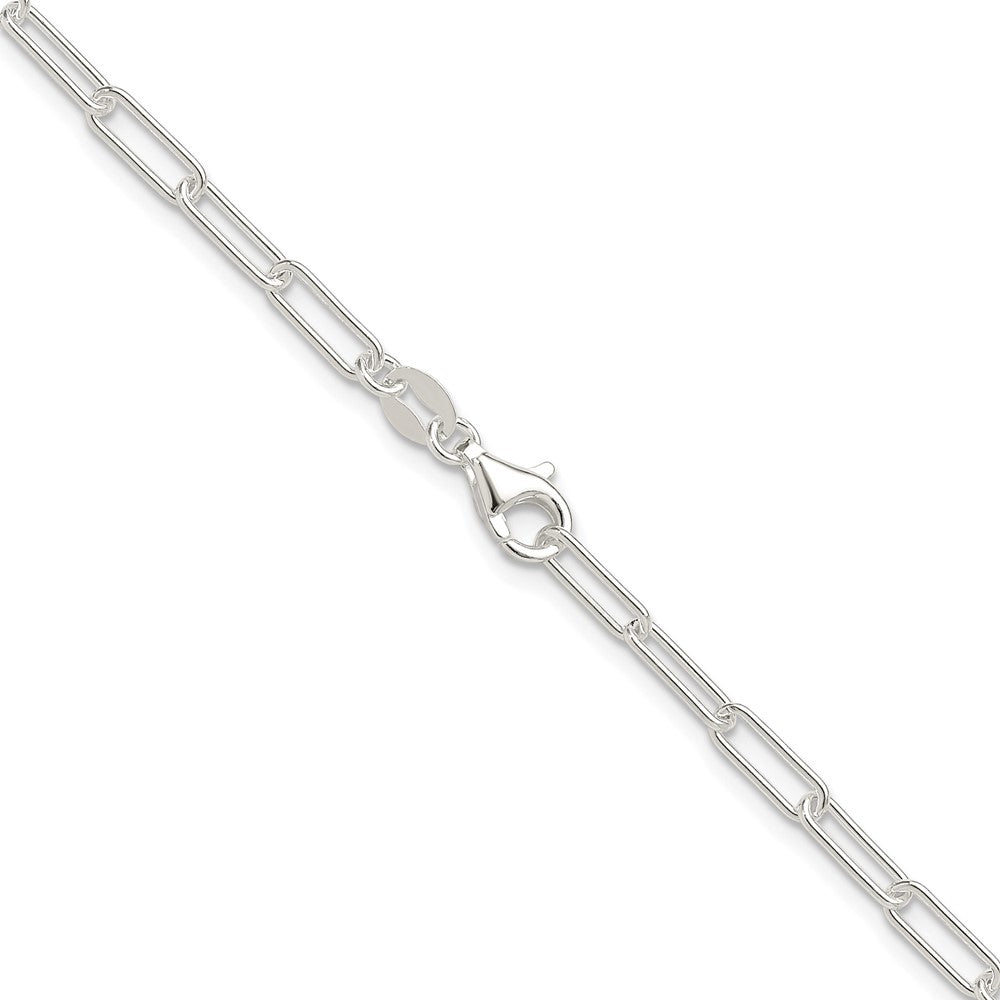 Sterling Silver Rhodium-plated Polished 3.15mm Paperclip ChainQPCL080R