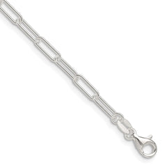 Sterling Silver Polished 3.15mm Paperclip ChainQPCL080