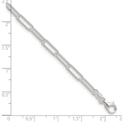 Sterling Silver Polished 3.5mm Paperclip Chain QPCL100-8