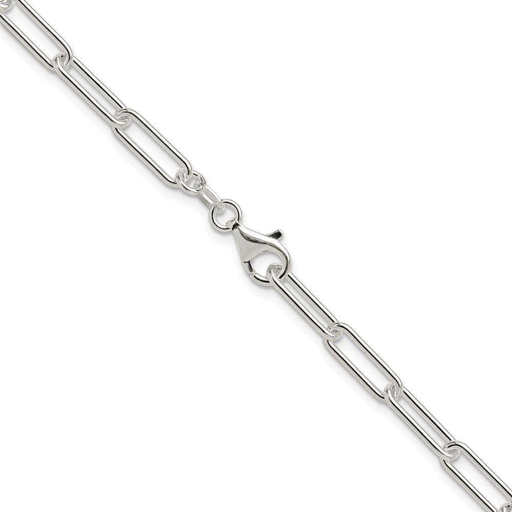 Sterling Silver Polished 4.5mm Paperclip ChainQPCL120