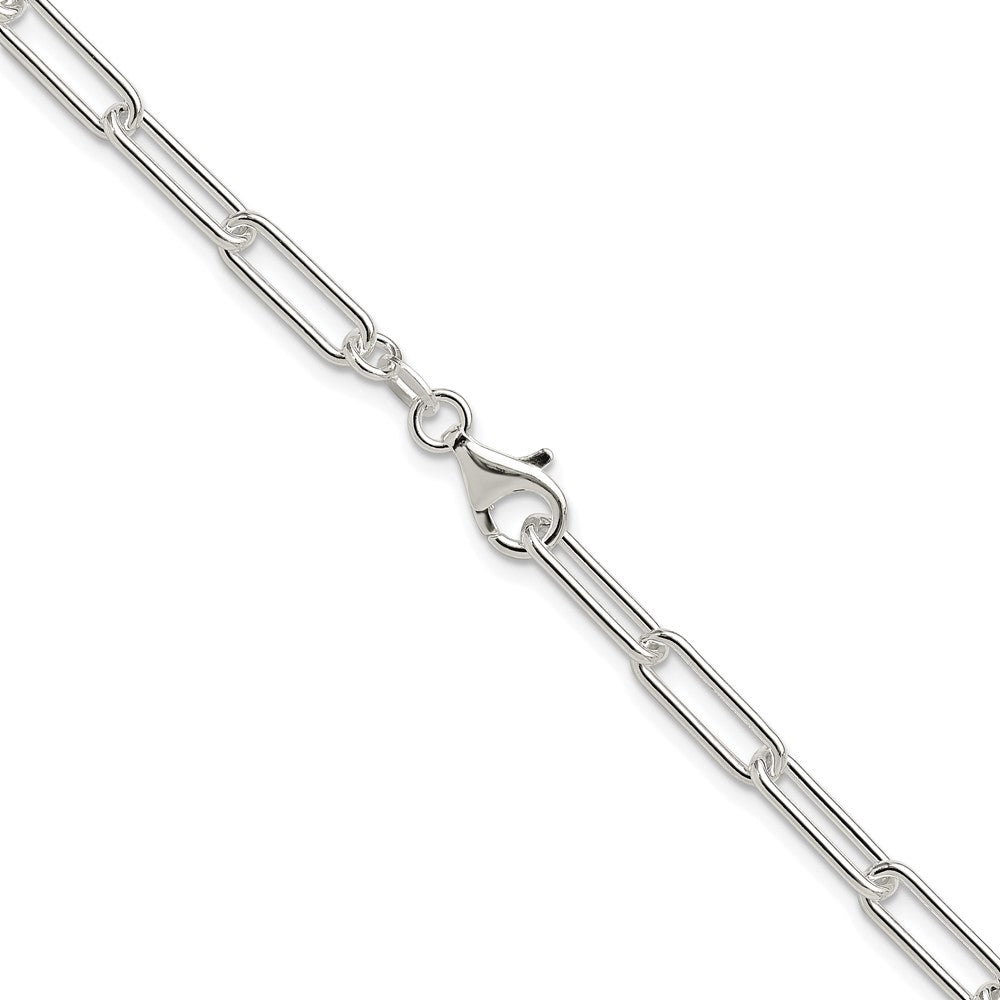 Sterling Silver Rhodium-plated Polished 4.5mm Paperclip ChainQPCL120R