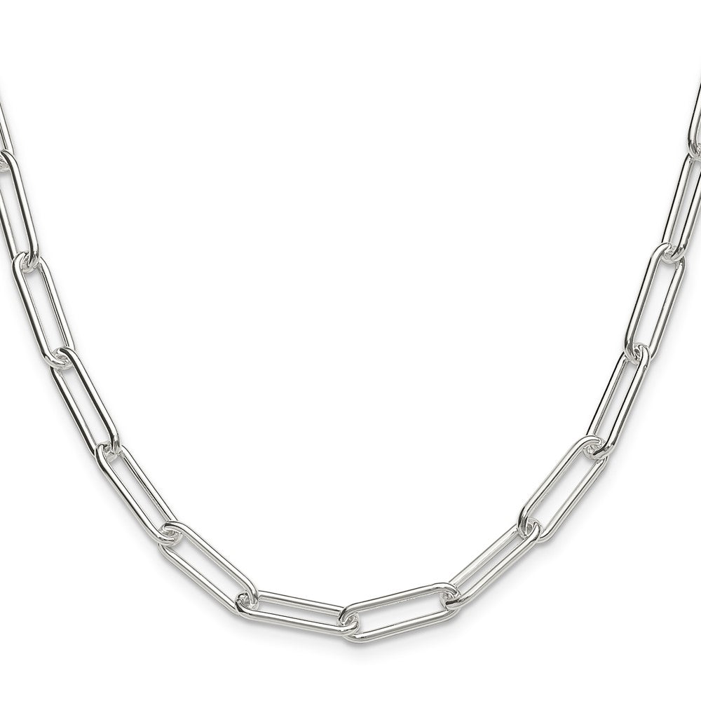 Sterling Silver Polished 5.5mm Paperclip ChainQPCL150