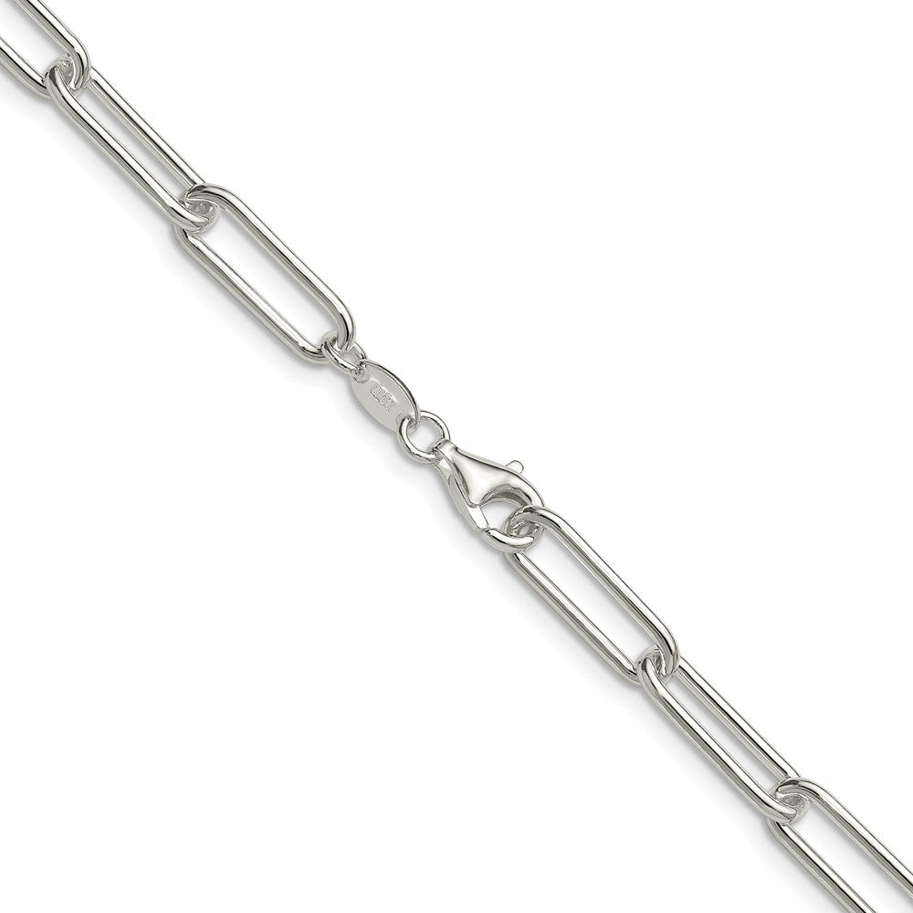 Sterling Silver Polished 5.5mm Paperclip ChainQPCL150