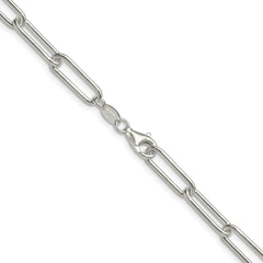 Sterling Silver Polished 5.5mm Paperclip ChainQPCL150