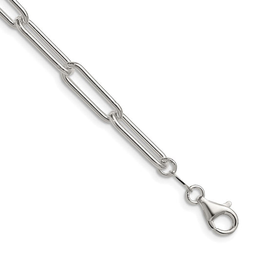 Sterling Silver Polished 5.5mm Paperclip ChainQPCL150