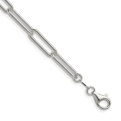 Sterling Silver Polished 5.5mm Paperclip ChainQPCL150