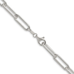 Sterling Silver Polished 6.5mm Paperclip ChainQPCL180