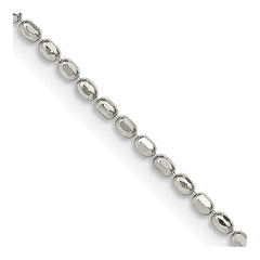 Sterling Silver 1.5mm Fancy Beaded ChainQPE12