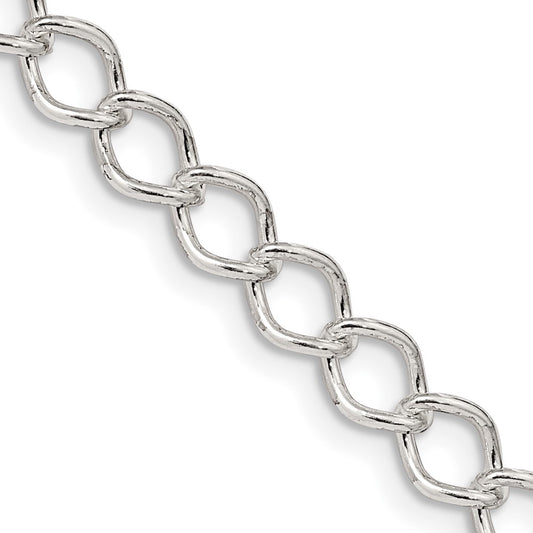 Sterling Silver 5.75mm Fancy Open Curb ChainQPE14