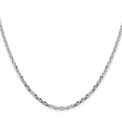 Sterling Silver 2.75mm Diamond-cut Forzantine Cable ChainQPE15