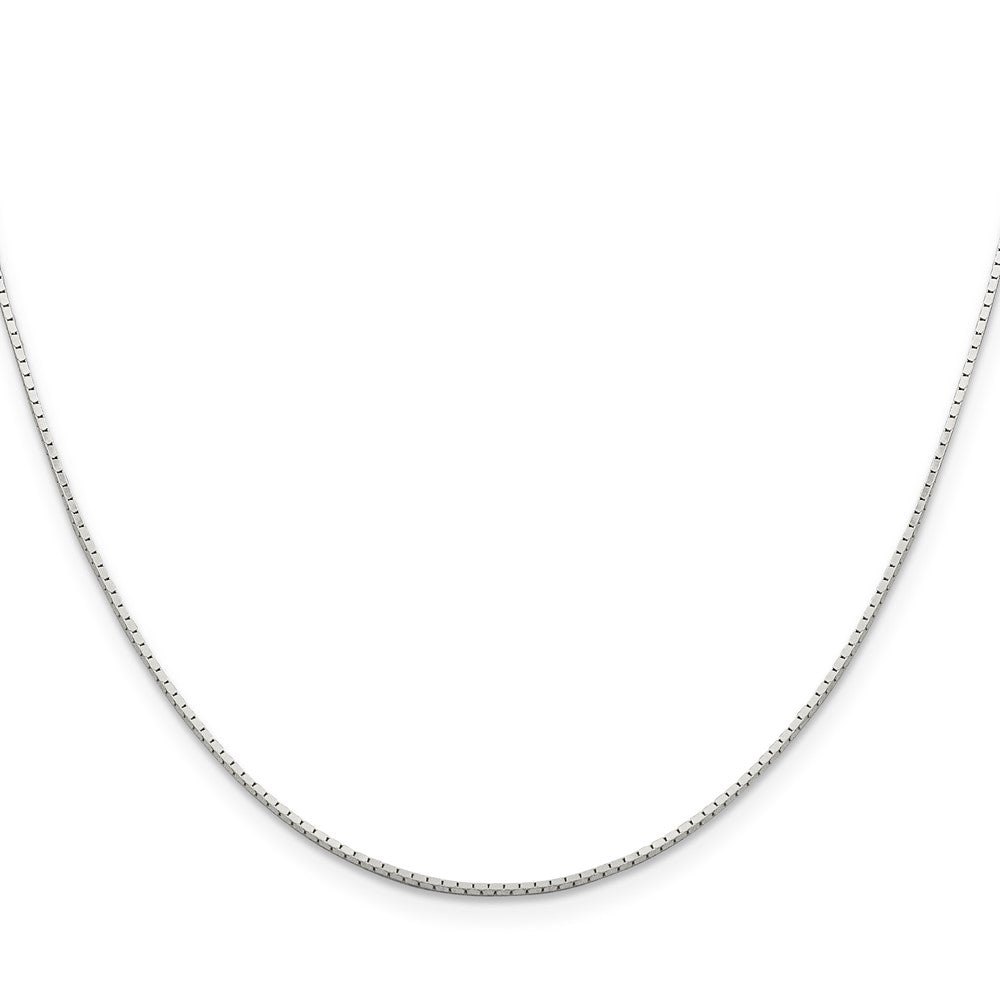 Sterling Silver 1mm Mirror Box ChainQPE23