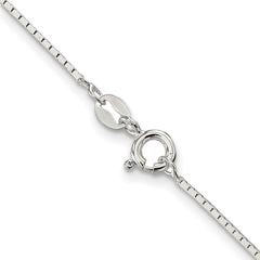 Sterling Silver 1mm Mirror Box ChainQPE23