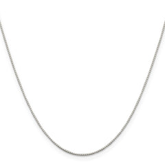 Sterling Silver Rhodium-plated .6mm Mirror Box ChainQPE33R