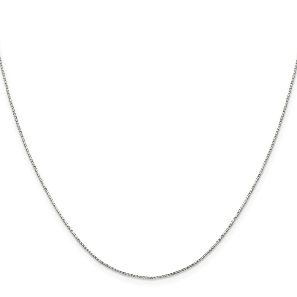 Sterling Silver .6mm 8 Sided Diamond-cut Mirror Box ChainQPE35