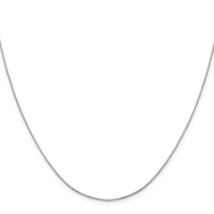 Sterling Silver .6mm 8 Sided Diamond-cut Mirror Box ChainQPE35