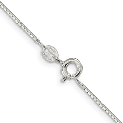 Sterling Silver .9mm 8 Sided Diamond-cut Mirror Box ChainQPE36