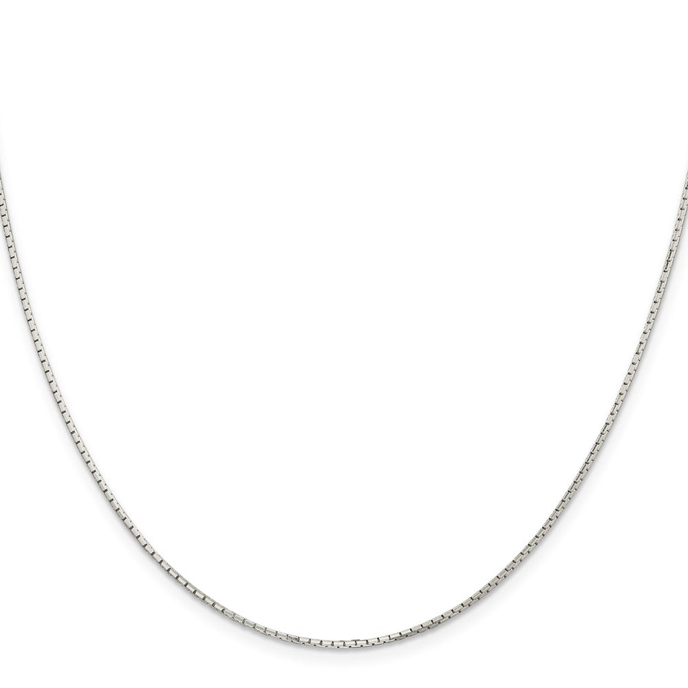 Sterling Silver 1.2mm 8 Sided Diamond-cut Mirror Box ChainQPE37