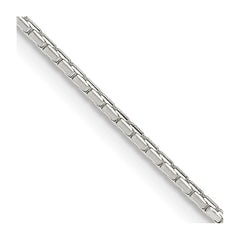 Sterling Silver 1.2mm 8 Sided Diamond-cut Mirror Box ChainQPE37