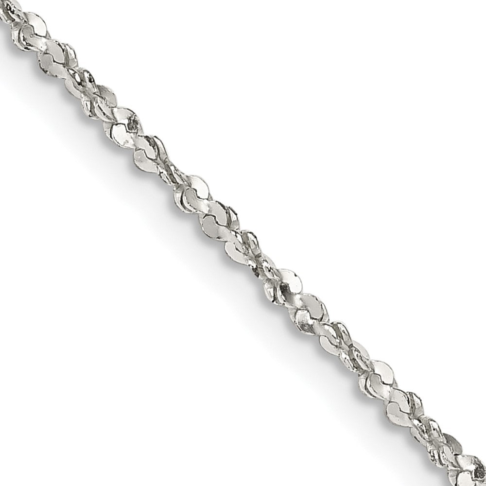 Sterling Silver 1.6mm Twisted Serpentine ChainQPE39