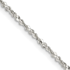 Sterling Silver 1.6mm Twisted Serpentine ChainQPE39