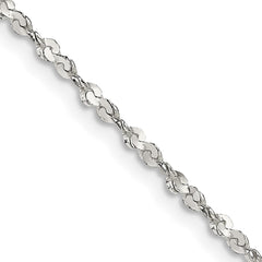 Sterling Silver 1.8mm Twisted Serpentine ChainQPE40