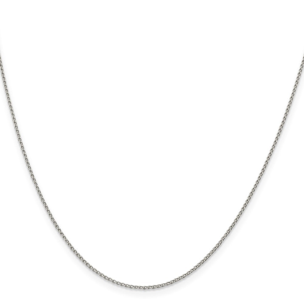 Sterling Silver 1mm Open Elongated Link Curb ChainQPE42