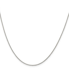 Sterling Silver 1mm Open Elongated Link Curb ChainQPE42