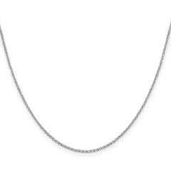 Sterling Silver Rhodium-plated 1.25mm Diamond-cut Forzantine Cable ChainQPE47R