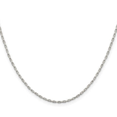 Sterling Silver 1.3mm Elongated Box ChainQPE48